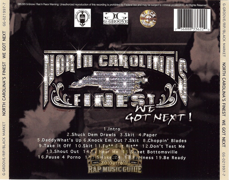 North Carolina's Finest - We Got Next: 1st Press. CD | Rap Music Guide